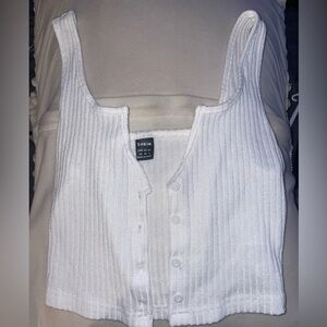 SHEIN white tank crop top